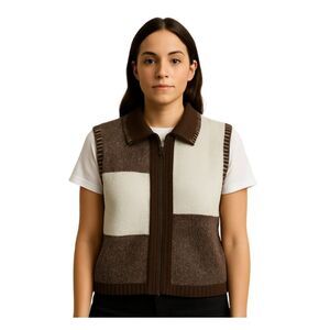 Christopher & Banks size m color block knitted vest.